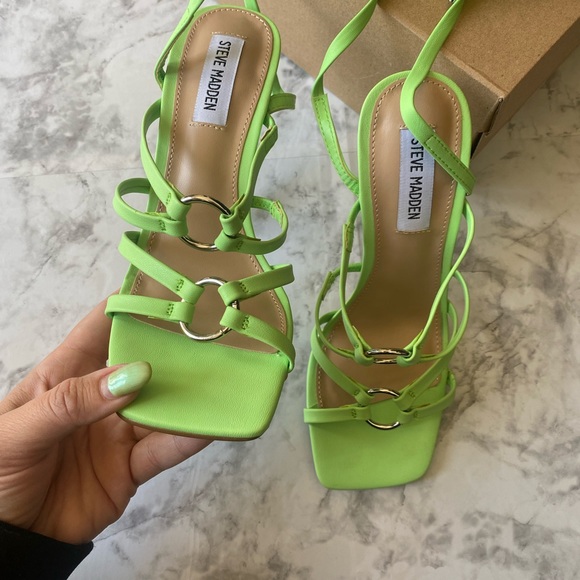 Steve Madden Shoes - Steve Madden Bella Lime Heel